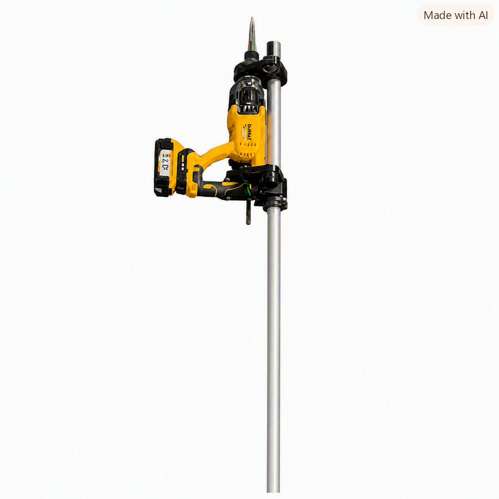 CeilingReach Hammer Drill Pole  (DRILL NOT INCLUDED) for the DeWalt DCH133 [Tool Length: 156 Inches / 3.96 m]