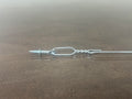 Pre-Tied Wire 6' x 12 Gauge Ceiling wire with Self Taping Eye Lag for Q-Deck Ceilings ( 6ft / 1.83m )   [Bundle of 100 Units]